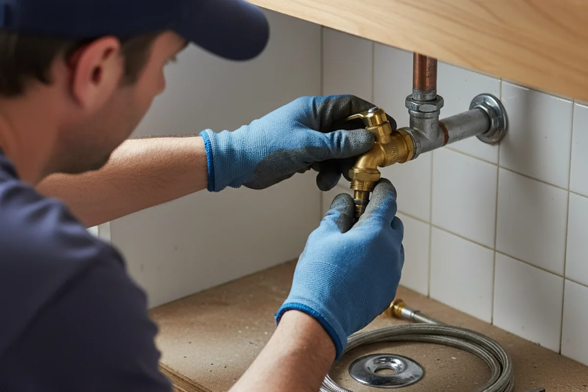 Shutoff valve and fitting work during Emergency Plumbing in Snow Hill